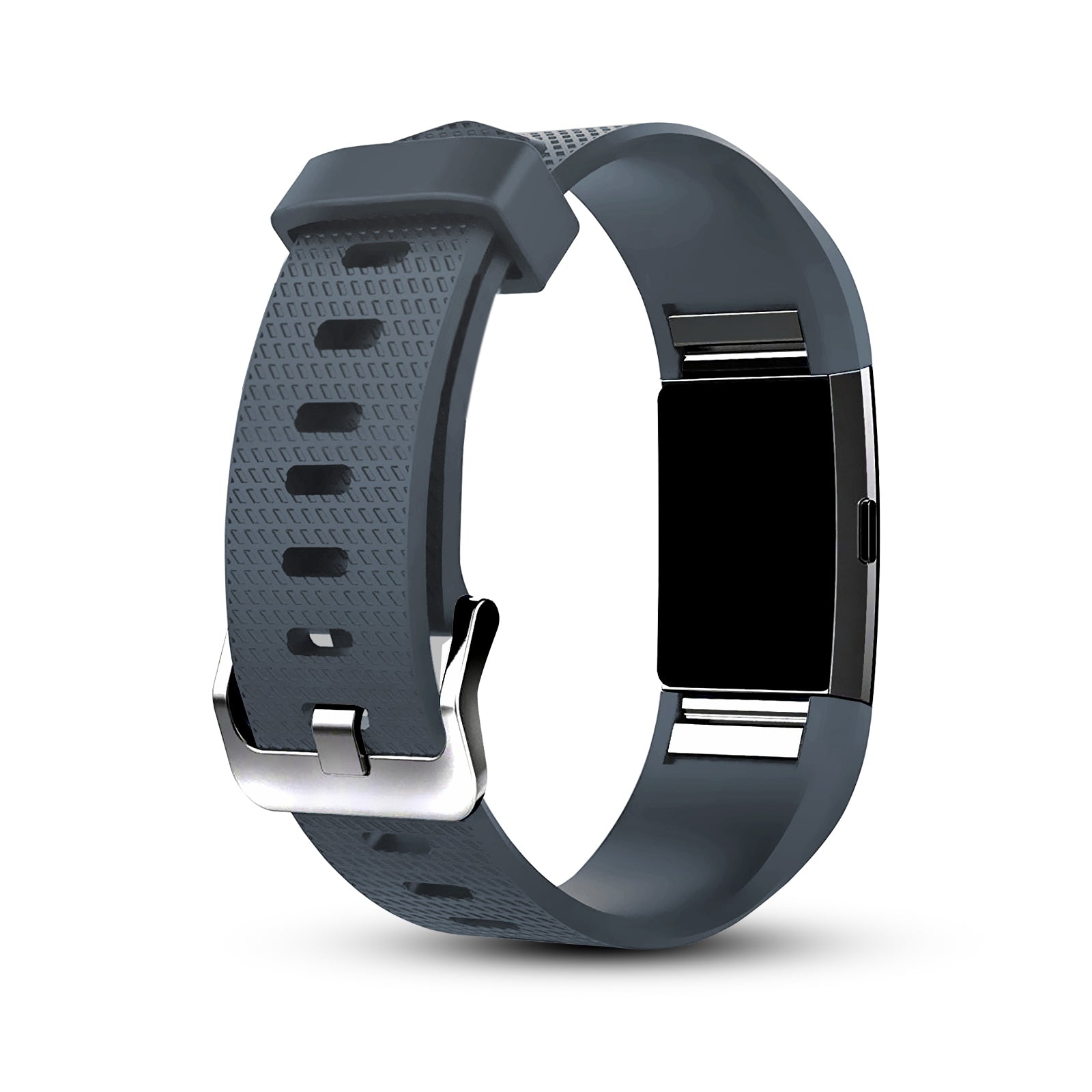 Fitbit Charge 2 Silicone Sport Watch Strap Band Dark Grey - Eastlakes Electronics